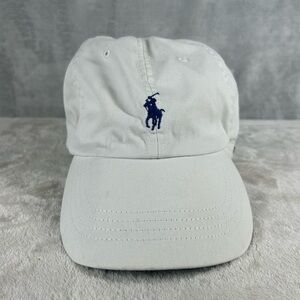 Polo Ralph Lauren Men's Cotton Twill Baseball Cap Beige Leather Strap